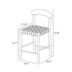Cliff Haven Solid Wood With Woven Seat Counter Height Barstool - Threshold™ Designed With Studio McGee 13 Cliff Haven Solid Wood With Woven Seat Counter Height Barstool - Threshold™ Designed With Studio McGee -Furniture Supplies Store GUEST 028577f6 8f3f 49ef 9a03 601c170f7db8