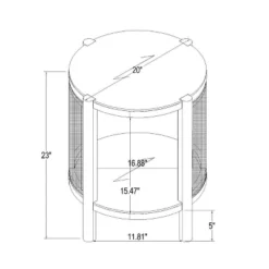 Portola Hills Woven Accent Table - Threshold™ Designed With Studio McGee -Furniture Supplies Store GUEST 0561165f 7bd8 4818 b2e8 f2a443a2b510