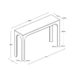 Thetford Console Table Gray - Threshold™ Designed With Studio McGee 13 Thetford Console Table Gray - Threshold™ Designed With Studio McGee -Furniture Supplies Store GUEST 094e781e 9ba9 4573 90e2 20870689eed5