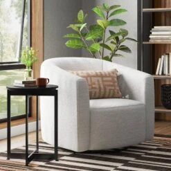 Marble Accent Table Black - Thresholdâ˘