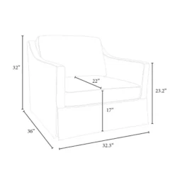 Vivian Park Upholstered Swivel Chair Cream - Threshold™ Designed With Studio McGee -Furniture Supplies Store GUEST 0f6cc5a6 f1ac 4b5a a69b 5faae524745a