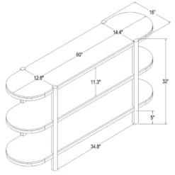32" Portola Hills 3 Shelf Horizontal Bookcase - Threshold™ Designed With Studio McGee -Furniture Supplies Store GUEST 10224a77 9df4 4dff 8a55 6ba2c16aea4a