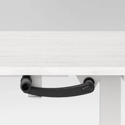 Loring Manual Height Adjustable Standing Desk White - Threshold™ 5 Loring Manual Height Adjustable Standing Desk White - Threshold™ - Image 3