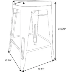 Set Of 2 Carlisle Backless Swivel Counter Height Barstool Matte Black - Threshold™ 9 Set Of 2 Carlisle Backless Swivel Counter Height Barstool Matte Black - Threshold™ -Furniture Supplies Store GUEST 15d5afed 18c0 46bb bc02 db716f3bc002