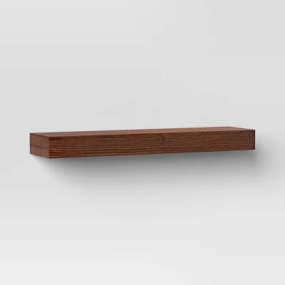 24" Floating Wood Shelf - Threshold™ 5 24" Floating Wood Shelf - Threshold™ - Image 3
