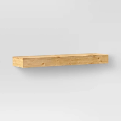 24" Floating Wood Shelf - Threshold™ 8 24" Floating Wood Shelf - Threshold™ - Image 6