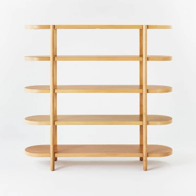 57" Portola Hills 5 Shelf Horizontal Bookcase - Threshold™ Designed With Studio McGee 3 57" Portola Hills 5 Shelf Horizontal Bookcase - Threshold™ Designed With Studio McGee - Image 2