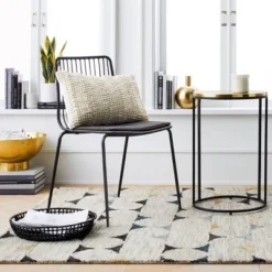 Set Of 2 Sodra Rounded Seat Wire Dining Chair Black - Threshold™ -Furniture Supplies Store GUEST 1f0c0031 cd11 4dd2 b4b3 61162d0e2dff