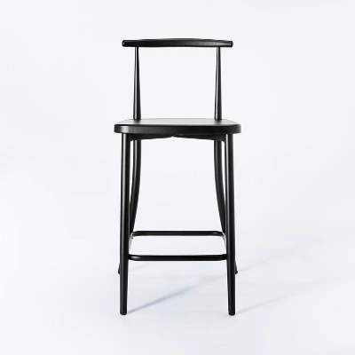 Northwood Metal Cafe Counter Height Barstool Black - Threshold™ Designed With Studio McGee 4 Northwood Metal Cafe Counter Height Barstool Black - Threshold™ Designed With Studio McGee - Image 2
