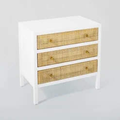 Springville 3 Drawer Nightstand White - Threshold™ Designed With Studio McGee -Furniture Supplies Store GUEST 2aec47cc d72c 4c7b bf64 e9ab76b448eb