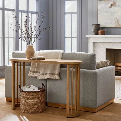Burbank Wood Console Table Natural - Threshold™ Designed With Studio McGee 3 Burbank Wood Console Table Natural - Threshold™ Designed With Studio McGee