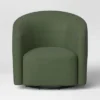 Large Aveline Swivel Chair Olive Velvet - Threshold™