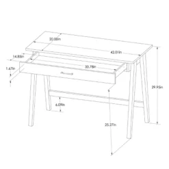 Paulo Wood Writing Desk With Drawer - Threshold™ -Furniture Supplies Store GUEST 3523b949 cdf7 44af ba99 a848cef26b34