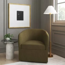 Rhea Swivel Chair In Linen - Threshold™ -Furniture Supplies Store GUEST 36774f99 22fd 4368 b1ed 89e0c21f5995
