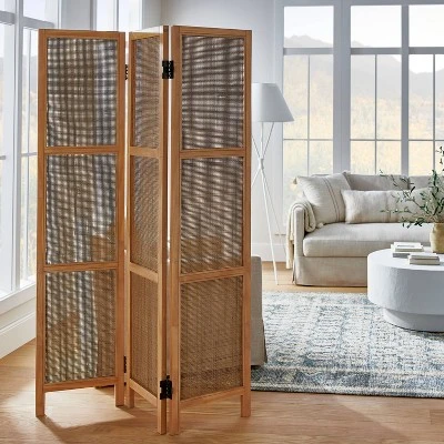 Lomita Rattan Room Divider Natural - Threshold™ Designed With Studio McGee 3 Lomita Rattan Room Divider Natural - Threshold™ Designed With Studio McGee
