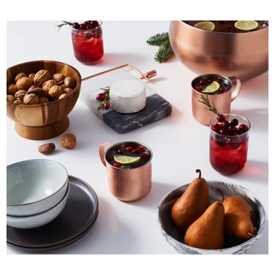 72" Emmond Mid-Century Modern Dining Table White/Brown - Threshold™ 6 72" Emmond Mid-Century Modern Dining Table White/Brown - Threshold™ - Image 4