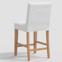Nazanin Slipcover Counter Height Barstool Twill White - Threshold™ -Furniture Supplies Store GUEST 39492191 5298 4370 b788 c7150e0059c3