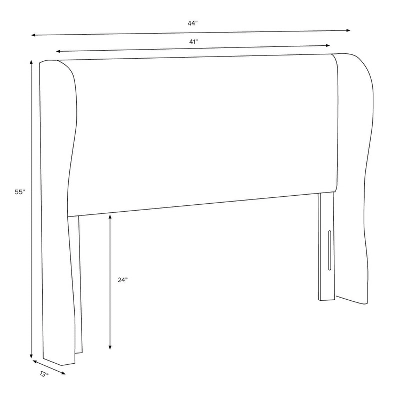 Tufted Velvet Upholstered Wingback Headboard - Skyline Furniture 8 Tufted Velvet Upholstered Wingback Headboard - Skyline Furniture - Image 6