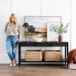 East Bluff Woven Drawer Console Table - Threshold™ Designed With Studio McGee -Furniture Supplies Store GUEST 3fbfc6cc 1762 479f 85f6 5816e3ff493f