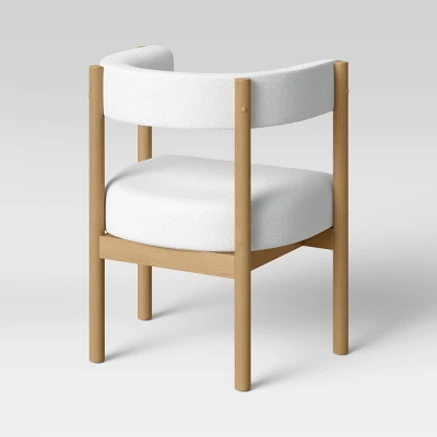 Kenova Upholstered Dining Chair With Wood Dowel Legs Cream - Threshold™ 5 Kenova Upholstered Dining Chair With Wood Dowel Legs Cream - Threshold™ - Image 3