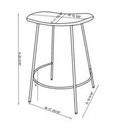 Clarkston Metal Counter Height Barstool With Upholstered Seat - Threshold™ Designed With Studio McGee -Furniture Supplies Store GUEST 4885107a 6772 41f5 9ad6 fc0ad1308044