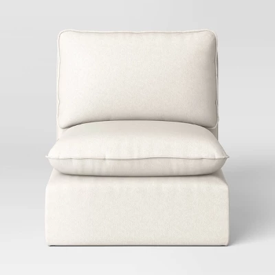 Haven French Seam Modular Sectional Sofa Cream (Chair Piece) - Threshold™ 4 Haven French Seam Modular Sectional Sofa Cream (Chair Piece) - Threshold™ - Image 2