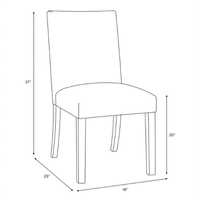 Printed Parsons Dining Chair - Threshold 7 Printed Parsons Dining Chair - Threshold - Image 5