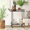 Beaufort Metal Bar Cart Black - Threshold™
