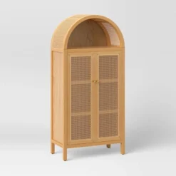 Woven Arched Wood Cabinet - Threshold™ 19 Woven Arched Wood Cabinet - Threshold™ -Furniture Supplies Store GUEST 55ee5cc0 3aff 4967 be03 2e31c724f280