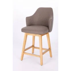 Kinston Swivel Curved Back Upholstered Counter Height Barstool - Threshold™ -Furniture Supplies Store GUEST 585574a8 4152 4afb 9413 75eba22346a7