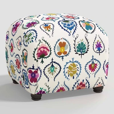 Poppy Ottoman In Damask - Skyline Furniture 7 Poppy Ottoman In Damask - Skyline Furniture - Image 5