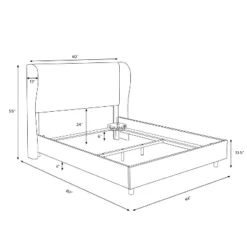 Tufted Velvet Upholstered Wingback Bed - Skyline Furniture -Furniture Supplies Store GUEST 5da2749b d032 4d56 b9b0 63f6063781e0