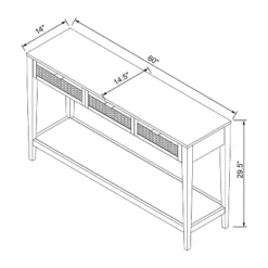 East Bluff Woven Drawer Console Table - Threshold™ Designed With Studio McGee -Furniture Supplies Store GUEST 5fadeab1 5821 409f b35b 9dc3416e6dfc