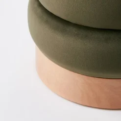 Clarkdale Channel Tufted Ottoman With Wood Base - Threshold™ Designed With Studio McGee -Furniture Supplies Store GUEST 6b0f47ba dc03 48cc 8a01 bbb99d46752f