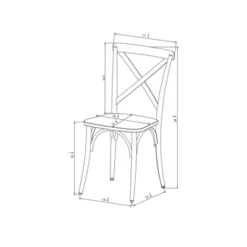 Set Of 2 Malden French Bistro Dining Chair Matte Black - Threshold™ -Furniture Supplies Store GUEST 6b977508 73a9 4116 9e94 2128bb0c2126