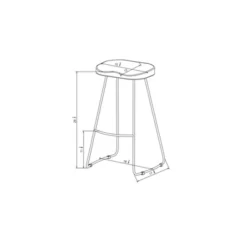 Hull Low Back Barstool Wood/Metal - Threshold 11 Hull Low Back Barstool Wood/Metal - Threshold -Furniture Supplies Store GUEST 6c2e1477 e337 442b bbe5 b0d0bcb80346