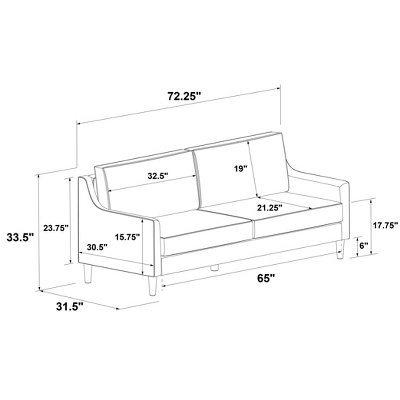 Prescott Slope Arm Sofa - Threshold™ 8 Prescott Slope Arm Sofa - Threshold™ - Image 6