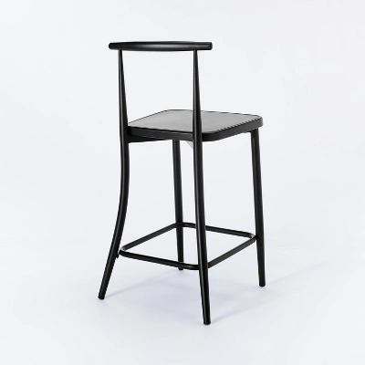 Northwood Metal Cafe Counter Height Barstool Black - Threshold™ Designed With Studio McGee 5 Northwood Metal Cafe Counter Height Barstool Black - Threshold™ Designed With Studio McGee - Image 3