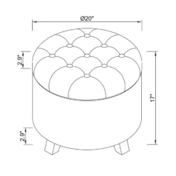 Tufted Round Storage Ottoman - Threshold -Furniture Supplies Store GUEST 77709614 17c9 4d77 a778 ff7c6a2478bf