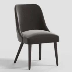 Geller Modern Dining Chair In Shiny Velvet Mystere - Threshold™ -Furniture Supplies Store GUEST 77ecaaf8 9424 4be8 936e 60fc223142cc