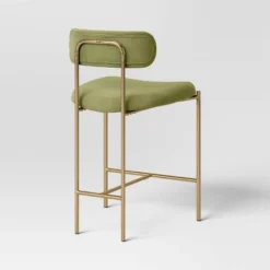 Orion Luxe Backed Counter Height Barstool With Brass Legs Olive Green Velvet - Threshold™ 9 Orion Luxe Backed Counter Height Barstool With Brass Legs Olive Green Velvet - Threshold™ -Furniture Supplies Store GUEST 7e783766 9223 4da7 9627 10de0ab7294f