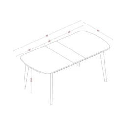 Astrid Mid-Century Drop Leaf Dining Table - Threshold™ -Furniture Supplies Store GUEST 804508c4 e30b 4c64 8f04 e4df960068df