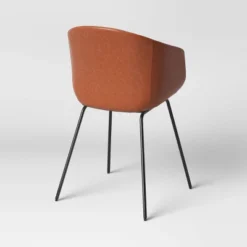 Mossman Faux Leather Tub Dining Chair Brown - Threshold™ -Furniture Supplies Store GUEST 8275af96 b1d8 4109 a7e2 1c34671304b3