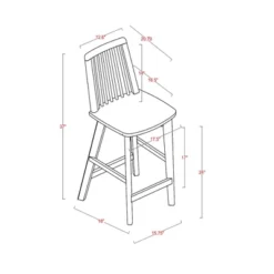 Linden Modified Windsor Wood Counter Height Barstool - Threshold™ Designed With Studio McGee -Furniture Supplies Store GUEST 83440ad4 363c 45f5 885d 6fc3fbd62724