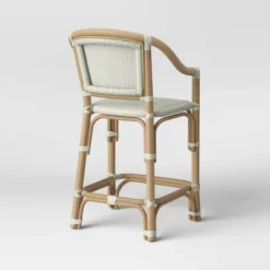 Parksley Rattan And Woven Counter Height Barstool White - Threshold™ -Furniture Supplies Store GUEST 85a3cbc1 515c 4385 be24 e88f92678a50