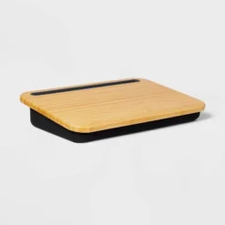 Bamboo Lap Desk With Powerbank And Charging Cable Brown/Black - Threshold™ -Furniture Supplies Store GUEST 8883f6ad 0fb5 4d88 83ff 5f9a6ad730c4