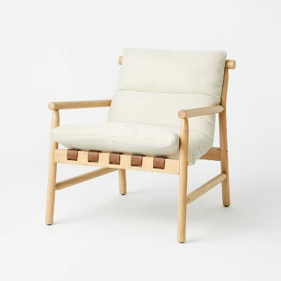 Holly Sling Back Accent Chair Cream/Natural - Threshold™ Designed With Studio McGee 8 Holly Sling Back Accent Chair Cream/Natural - Threshold™ Designed With Studio McGee - Image 6