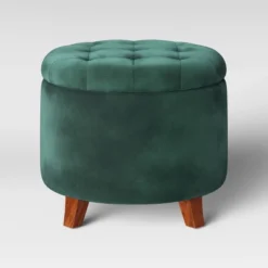 Tufted Round Storage Ottoman - Threshold -Furniture Supplies Store GUEST 8b462eb1 b29f 4321 ac3f 6b969ee2a18b