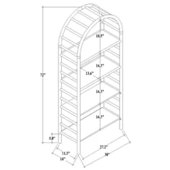 72" Holladay Curved Wooden Bookcase - Threshold™ Designed With Studio McGee 19 72" Holladay Curved Wooden Bookcase - Threshold™ Designed With Studio McGee -Furniture Supplies Store GUEST 907a020b f8bd 48ff ad78 2332a2c16f0a