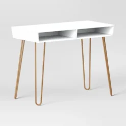 Hairpin Writing Desk With Storage - Threshold™ 15 Hairpin Writing Desk With Storage - Threshold™ -Furniture Supplies Store GUEST 960d0523 5f9f 47a9 899d 22a886b35619